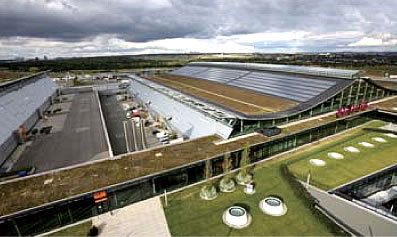 国際展示場の屋上防水、ドイツ
