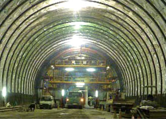 トンネルの防水工事